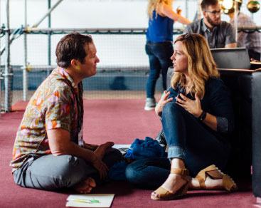 A man and woman on a braindate